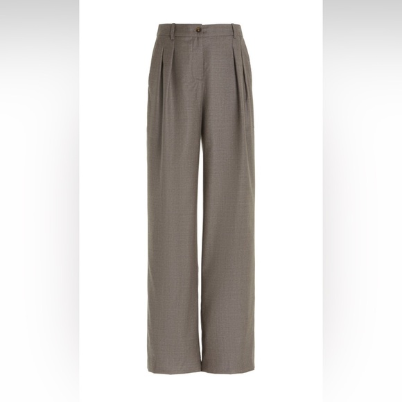 LOULOU Studio Wool Wide-Leg Pants